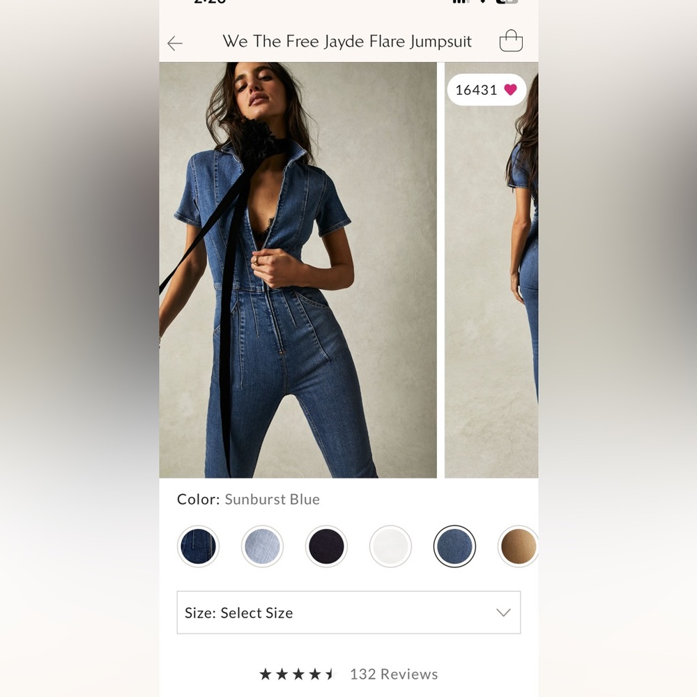 Free people jayde jumpsuit